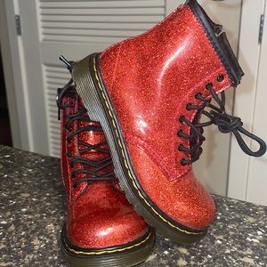 Dr. Martin’s Red Glitter Boots
